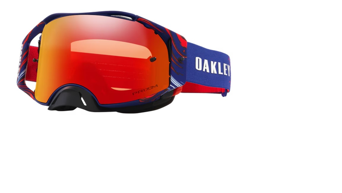 OAKLEY MX brillor Airbrake Renaux Sig blå/röd m/prizm ficklampa