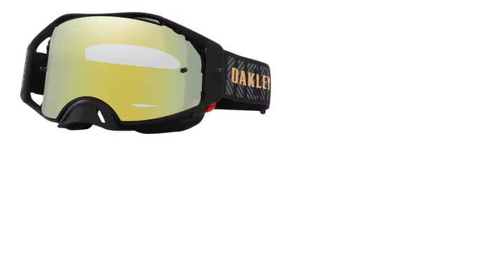 OAKLEY MX-glasögonglasögon Airbrake Herlings Sig mattsvarta med 24K irid