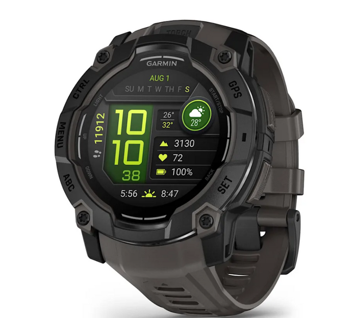GARMIN klocka Instinct 3 Amoled 50mm svart/grön