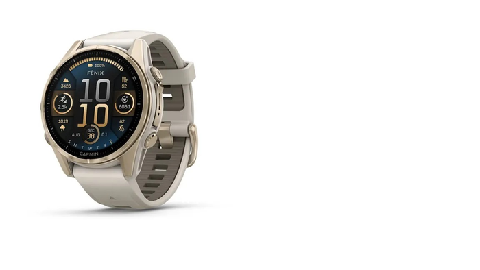 GARMIN Fenix 8 43mm Sapphire Amoled gold/fog grey