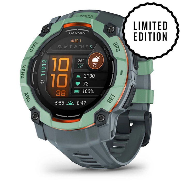 GARMIN klocka Instinct 3 Amoled 50mm turquoise/twilight blue