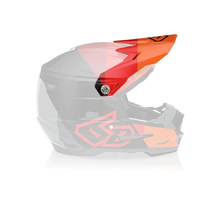 6D helmet peak ATR-2Y Range red