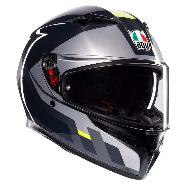 AGV helmet K3 Shade grey/yellow fluo