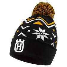 husqvarna-cepure-ziemas-rs-hqv-winter-pom-black-gold