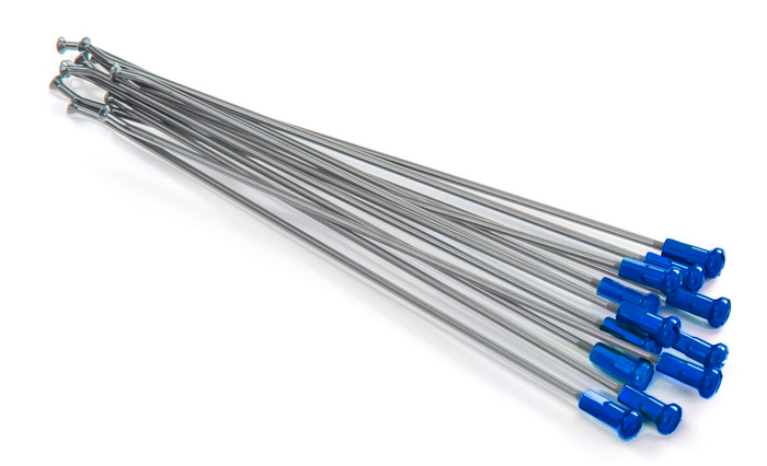 KITE fälgar kompletta 19" ekrar silver/nipplar blå 12gb