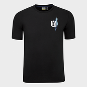 husqvarna-t-krekls-accelerate-tee-black-light-blue