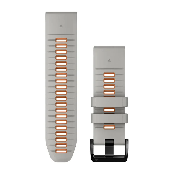 GARMIN klockarmband Quickfit 26mm silikon dimgrå/orange