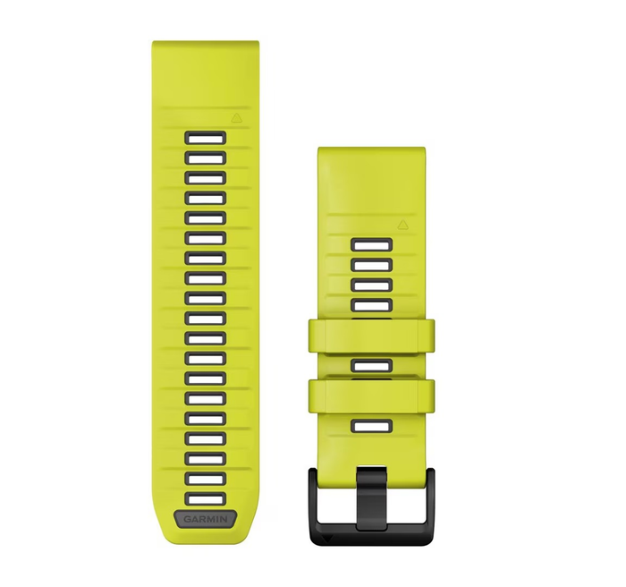 GARMIN watch band Quickfit 26mm Silicone amp yellow/graphite