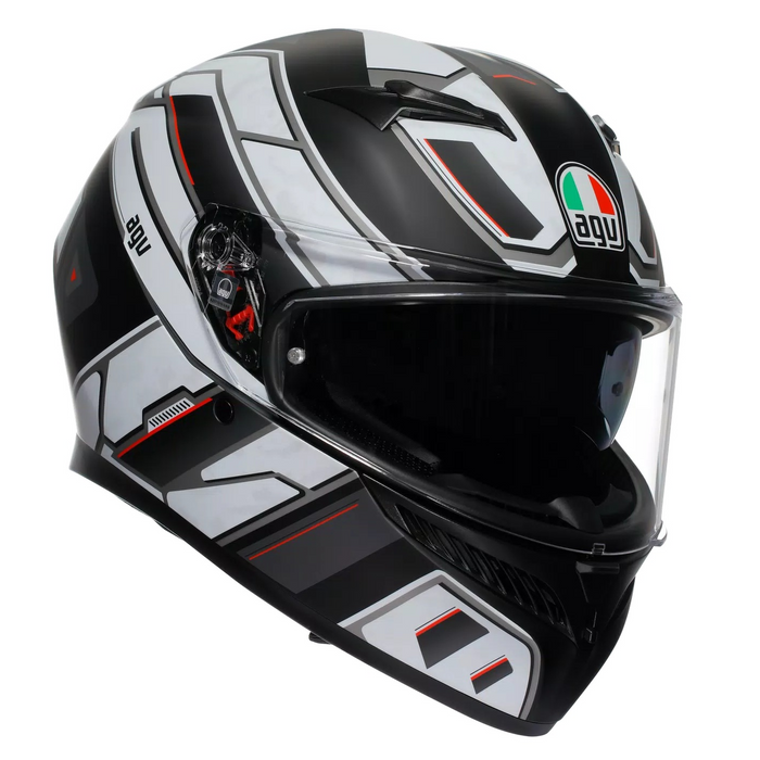 AGV hjälm K3 Rivia matt svart/vit