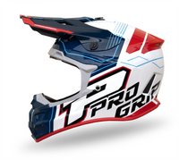 PROGRIP helmet 3080 white/blue/red