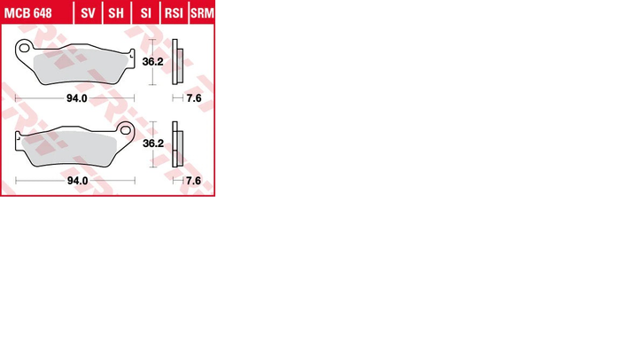 LUCAS brake pads rear Norden 901 RSI