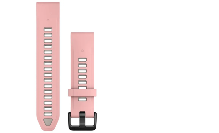 GARMIN watch band Quickfit 20mm Silicone dust rose/for grey