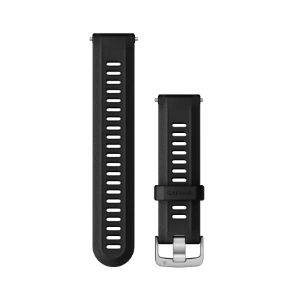 GARMIN klockarmband Forerunner 955 22mm silikon svart/silver