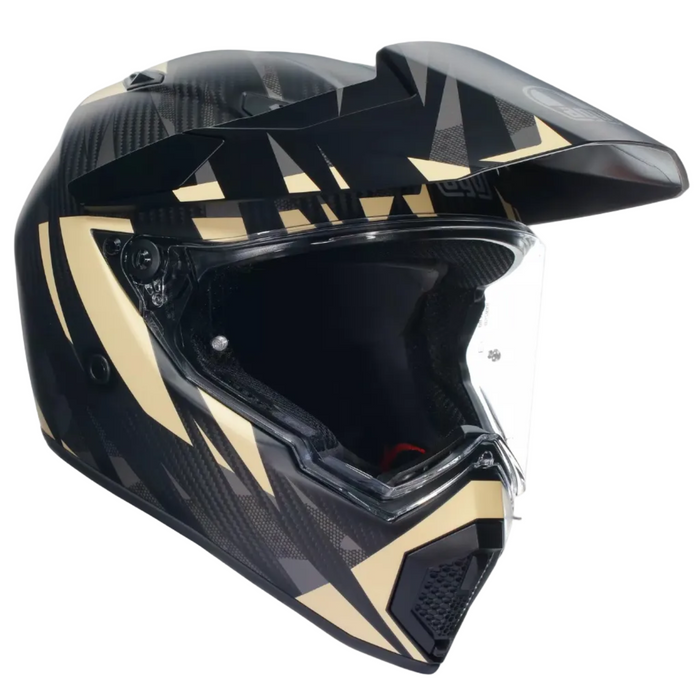 AGV-hjälm AX9 Steppa matt karbon/grå/sand