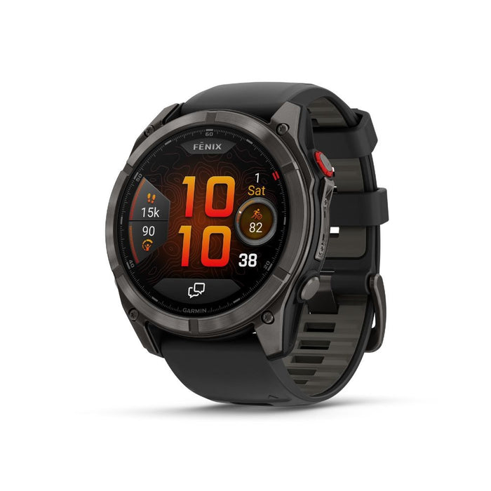 GARMIN Fenix 8 Pro LTE 51mm Safir kolfibergrå/svart