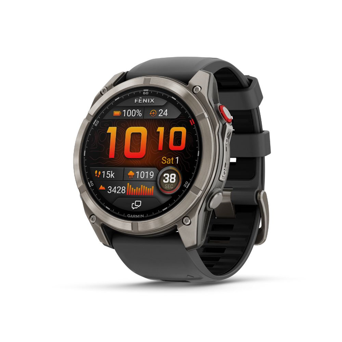 GARMIN Fenix 8 Pro LTE 51mm Safir titan grafit/svart