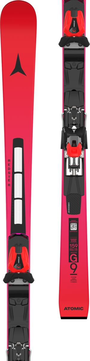 ATOMIC alpinskidor med bindningar Redster FIS G9 RVSK S J-RP3 röd/violett med NY Icon 12