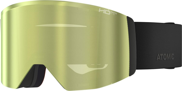 ATOMIC goggles Four Q L HD black w/green gold HD Photo C1-3