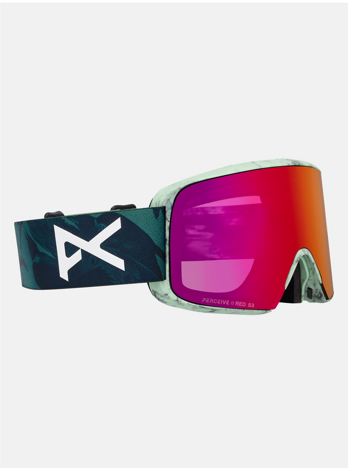 ANON goggles M6S cylindriska ft grå/grön med solröd C3 / percieve molnig byrst C1