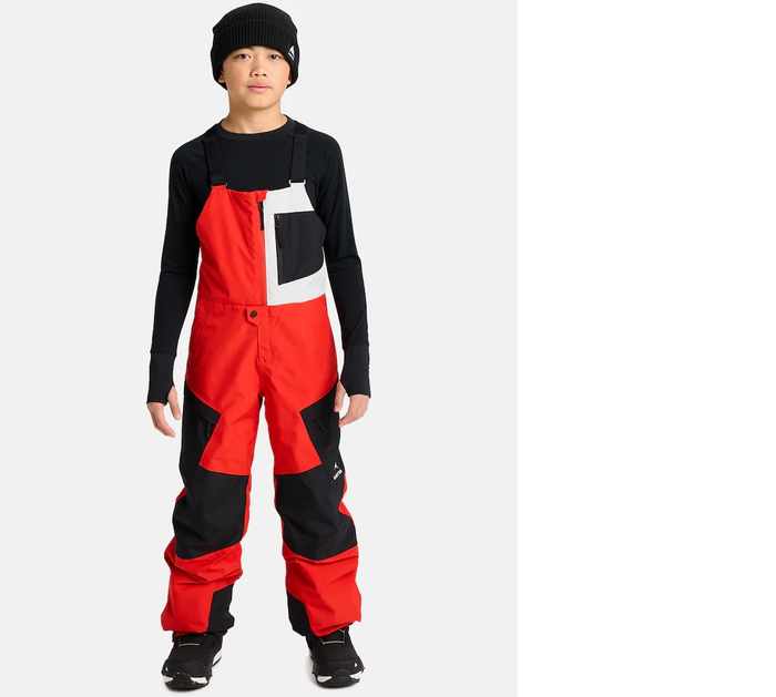 BURTON Kids Gore Powline BIB flame red/true black byxor
