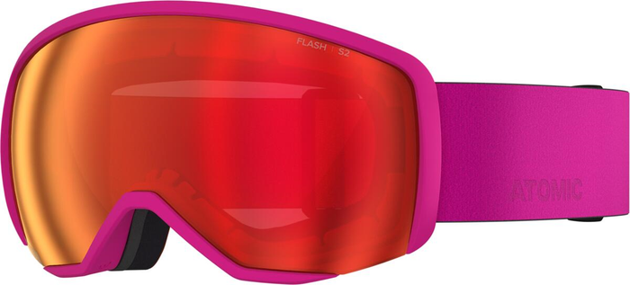 ATOMIC Revent JR S Flash rosa med röda flash C2 goggles