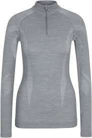falke-termokrekls-wt-longsleeve-zip-women-grey