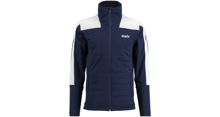 SWIX Blizzard XC cross country skiing jacket dark navy/snow white