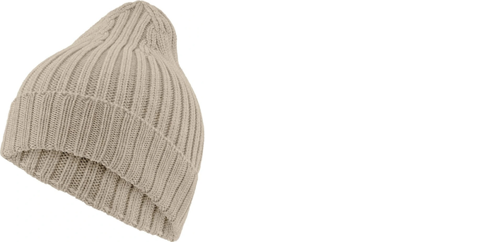 FALKE skidmössa Merino X-Fine ribbad ljusbrun