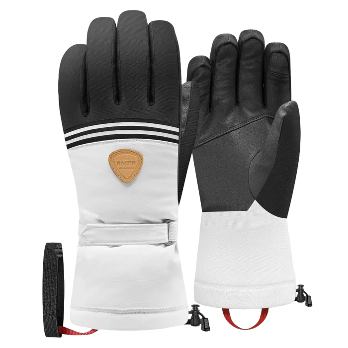 RACER W Gap 6 svart/vita handskar