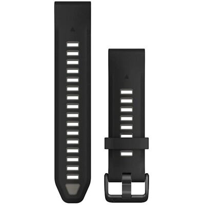 Garmin QuickFit 20 mm silikonarmband för klocka black/pebble grey