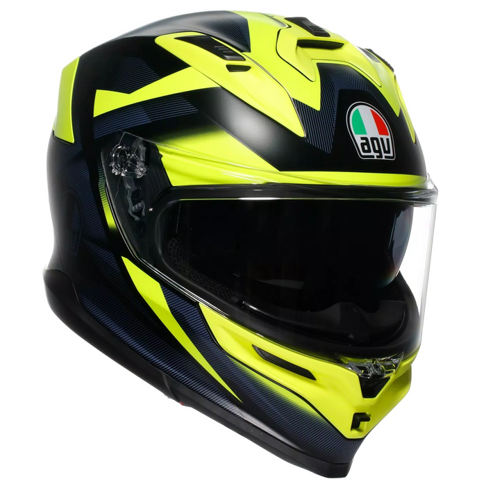 AGV K7 Glimpse matt black/yellow fluo hjälm