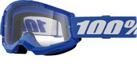 100% JR Strata 2 blå med klara goggles