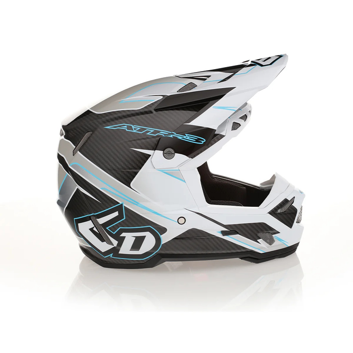 6D ATR-3 Reflex FIM Gloss white/black/blue helmet