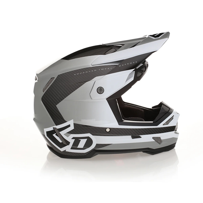 6D ATR-3 Pure FIM Gloss white/grey helmet