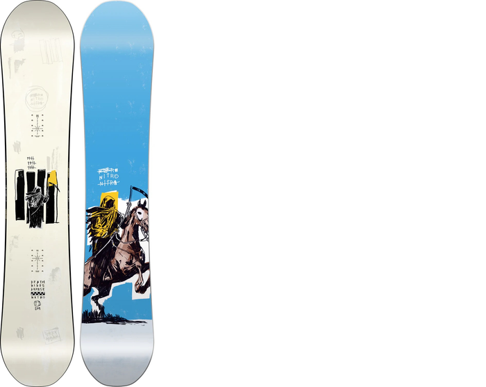 NITRO T1 Wide blå/vit snowboard