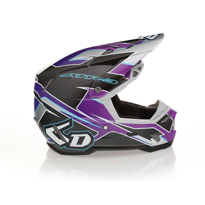 6D ATR-3Y Pure Gloss purple/black helmet