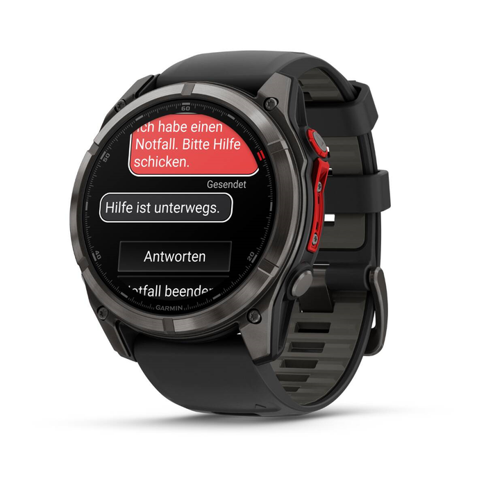 GARMIN Fenix 8 Pro 51mm MicroLED Safir EMEA mörkgrå/svart