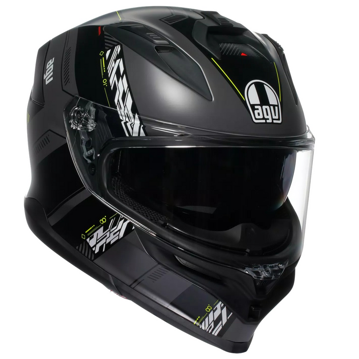 AGV K7 Kyber mattgrå/gul fluo hjälm