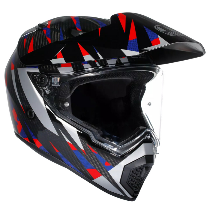 AGV hjälm AX-9 Dual Steppa kolfiber/röd/blå