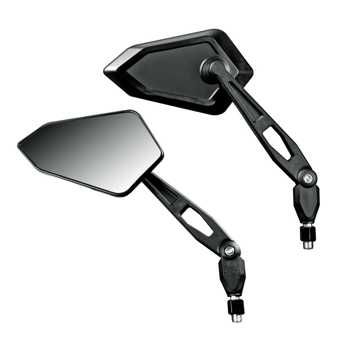 LAMPA mirror set LH/RH black M10x1.25