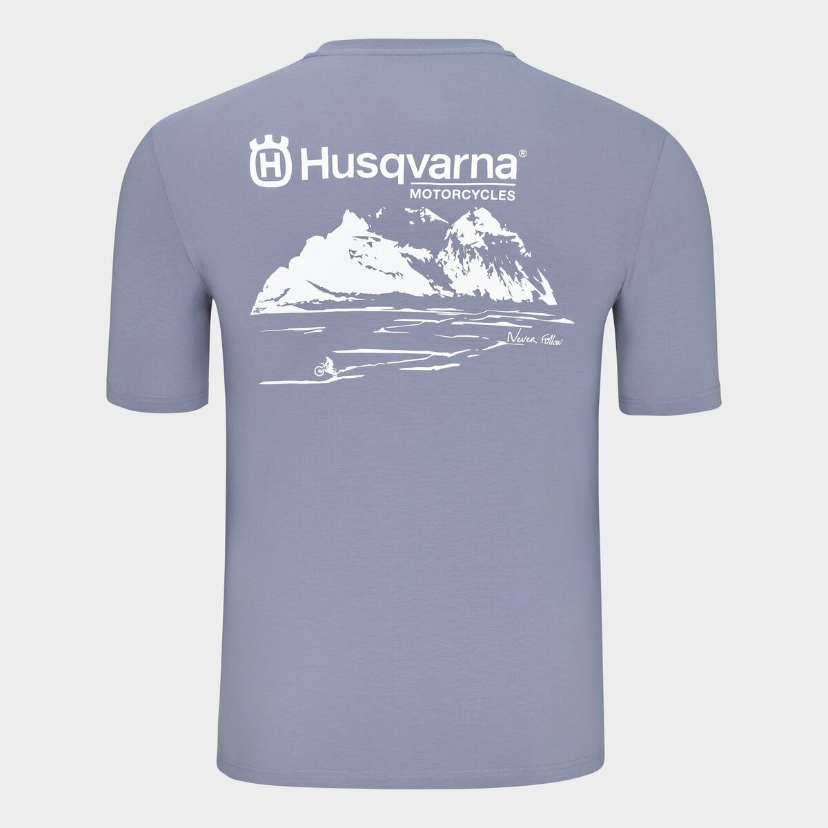husqvarna-t-krekls-never-follow-tee-grey