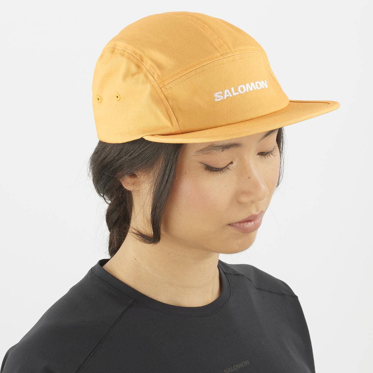 salomon-cepure-5-panel-cap-yellow