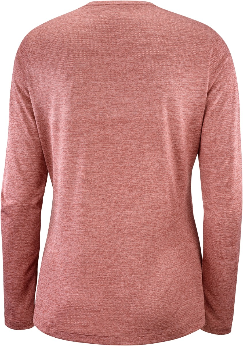 salomon-krekls-ls-agile-tee-w-dark-red