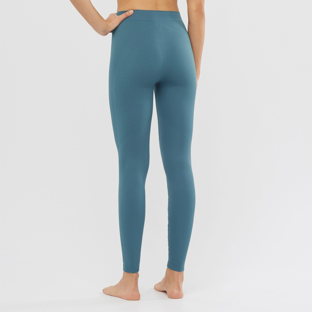 salomon-termobikses-sntial-warm-seamless-tight-w-blue