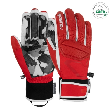 reusch-cimdi-marco-odermatt-red-grey-camo