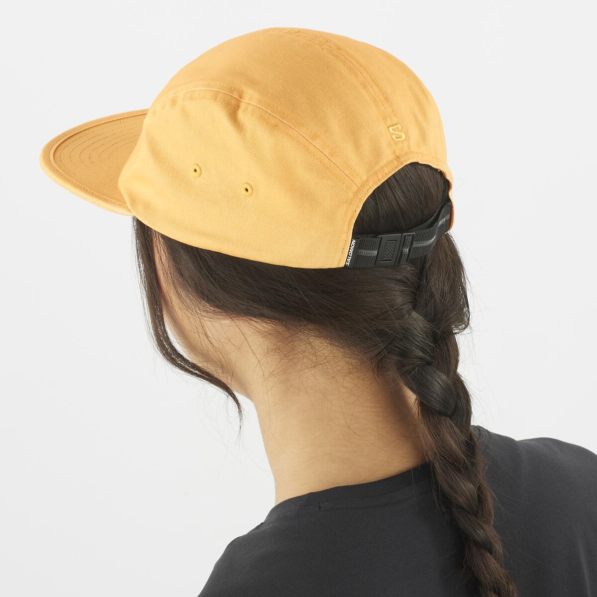 salomon-cepure-5-panel-cap-yellow