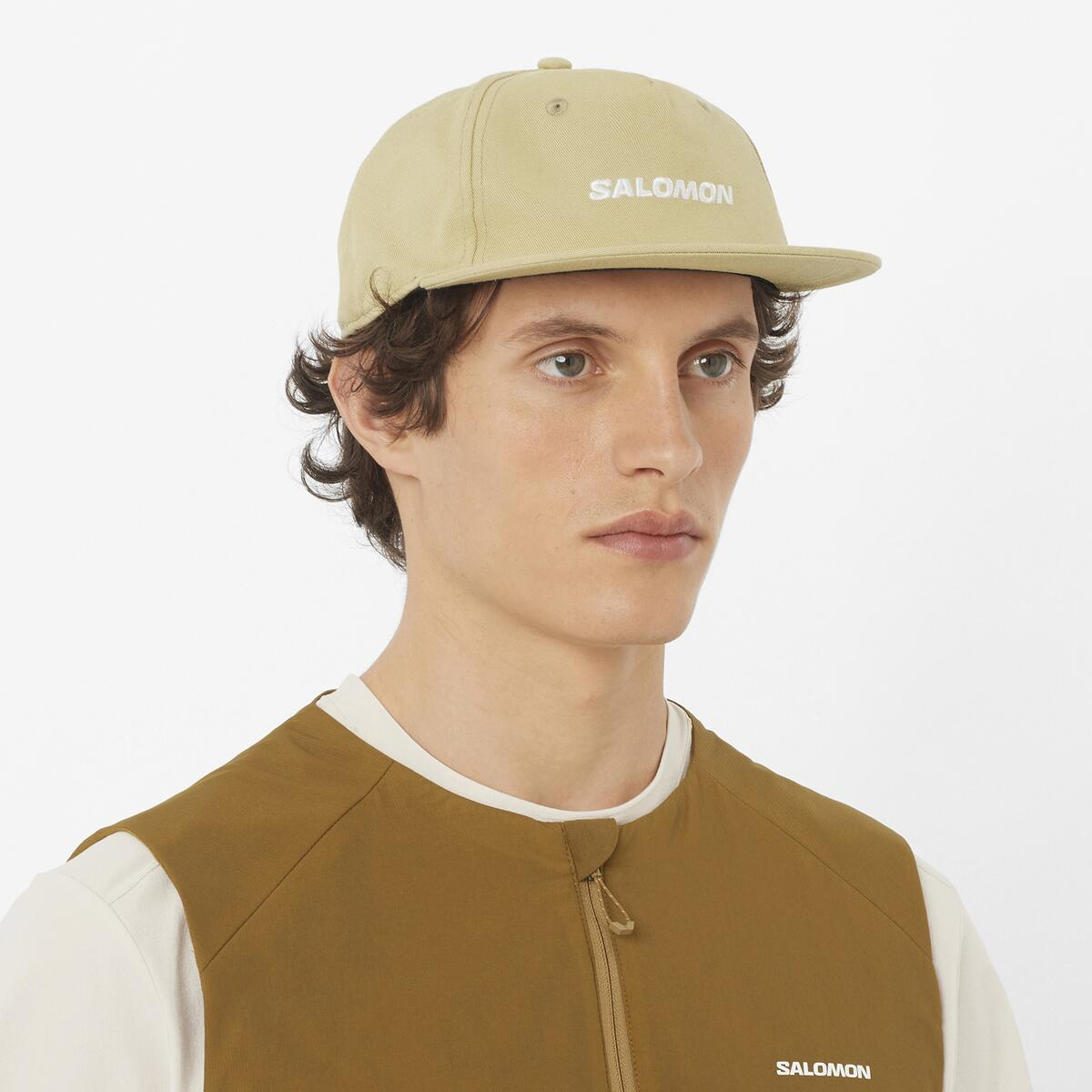 salomon-cepure-ar-nagu-logo-flat-cap-grey-green