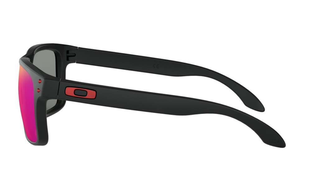 oakley-saulesbrilles-holbrook-matt-black-w-red-irrid