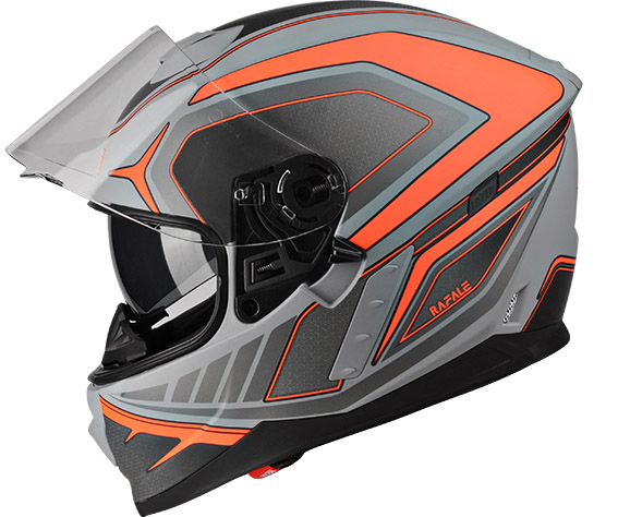 lazer-kivere-rafale-hexa-titan-grey-red-matt