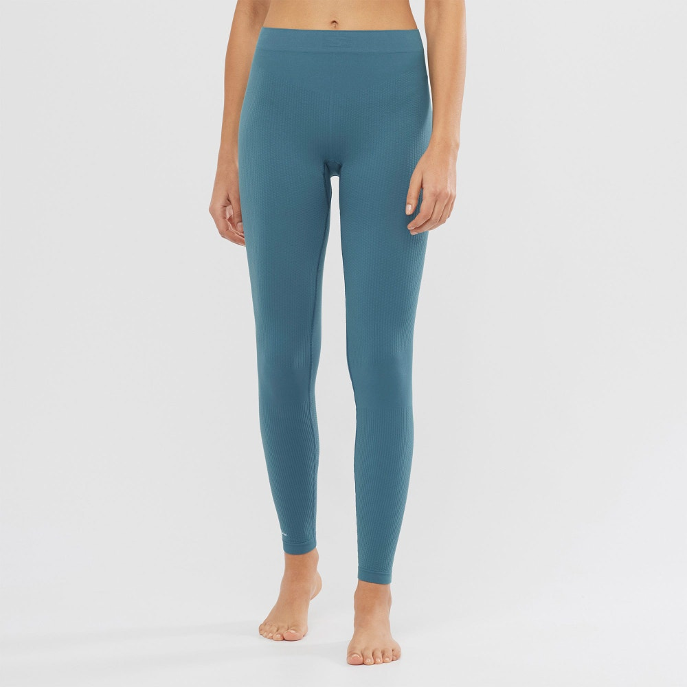salomon-termobikses-sntial-warm-seamless-tight-w-blue